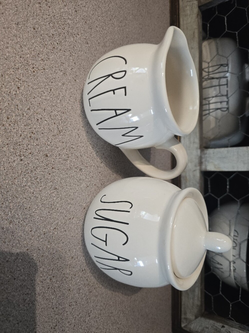Rae Dunn Ceramic Sugar & Cream Set